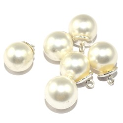 Freshwater Drop Shape White Pearl 925 Sterling Silver Connectors