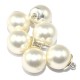 Freshwater Drop Shape White Pearl 925 Sterling Silver Connectors