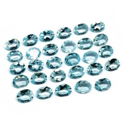 Oval Shape !! Blue Topaz Blue Color Gemstone Cut Stone