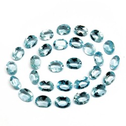 Oval Shape !! Blue Topaz Blue Color Gemstone Cut Stone