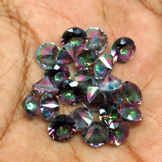 Great Quality !! Mystic Topaz Rainbow Color Gemstone
