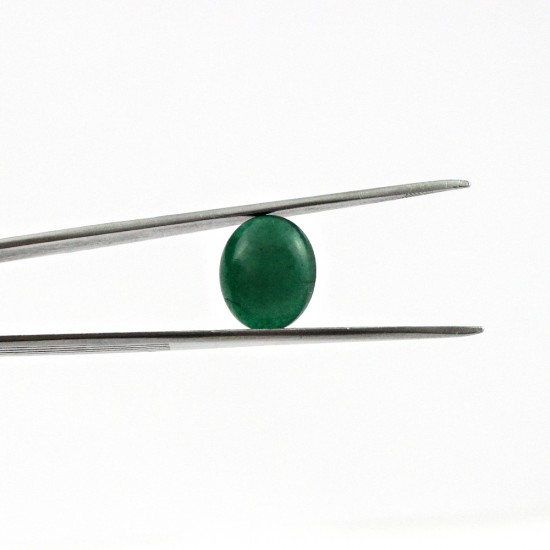Typical Green Onyx Oval Shape Cabochon Gemstone