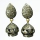 Royal Design !! Jhumki Diamond 925 Sterling Silver Earring