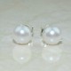 Galaxy Queen !! White Pearl 925 Sterling Silver Earring