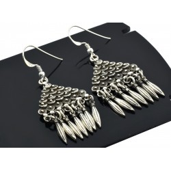 925 Sterling Plain Silver Earring Drop Dangle Earring Oxidized Silver Earring Women Jewelry