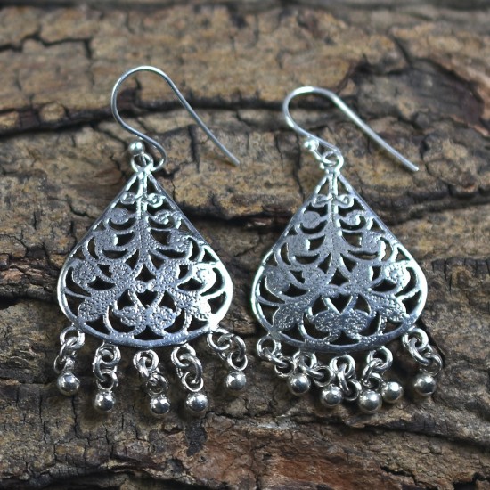 925 Sterling Plain Silver Jhumki Earrings Drop Earrings Women And Girls Earrings Silver Earrings Jewelry Gift For Her