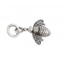 925 Sterling Plain Silver Pendants Bee Shape Pendants Handmade Oxidized Silver Jewelry