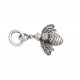 925 Sterling Plain Silver Pendants Bee Shape Pendants Handmade Oxidized Silver Jewelry