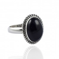 Black Onyx Gemstone Ring Handmade Solid 925 Sterling Silver Ring Boho Ring Wholesale Silver Ring Jewelry