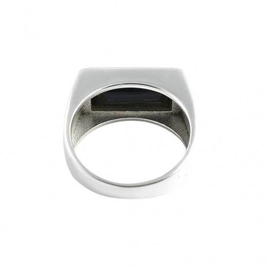Black Onyx Gemstone Ring Solid 925 Sterling Silver Men Ring Birthstone Ring Handmade Silver Jewelry