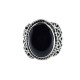 Black Onyx Ring Solid 925 Sterling Silver Handmade Boho Ring Oxidized Silver Ring Jewelry Gift For Her
