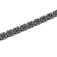 Blue Sapphire Black Diamond Bracelet 925 Sterling Silver Handmade Rhodium Plated Women Fashion Jewelry