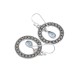Blue Topaz Dangle Hook Earring Wholesale Silver Jewelry 925 Sterling Silver Earring Jewelry Gift For Her