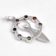 Chakra Pendants Multi Gemstone Handmade 925 Sterling Silver Manufacture Silver Pendants Jewelry Yoga Shape Pendants Jewelry