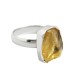 Citrine Rough Gemstone Ring 925 Sterling Silver Handmade Ring Manufacture Silver Bohemian Jewelry
