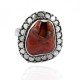 Coral Rough Gemstone Ring Solid 925 Sterling Silver Ring Boho Ring Jewelry Oxidized Ring Wholesale Silver Jewelry