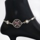 Cubic Zirconia Anklets 925 Sterling Silver Handmade Anklets Manufacture Silver Jewellery