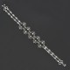 Cubic Zirconia Gemstone Anklets Solid 925 Sterling Silver Anklets 925 Stamped Jewellery
