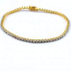 Diamond Bracelet 14k Carat Gold Tennis Bracelet Handmade Women Fashion Jewelry Gift For Her