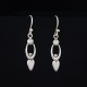 Freshwater Pearl 925 Sterling Silver Yoga Shape Drop Dangle Earring Wholesale Silver Jewelry
