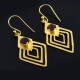 Garnet Gemstone Drop Dangle Earring Gold Plated Handmade 925 Sterling Silver Earrings Women Jewellery