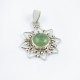 Green Prehnite Gemstone Pendants 925 Sterling Silver Handmade Bohemian Silver Jewelry 925 Stamped Jewelry