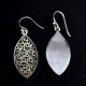 Handmade 925 Sterling Silver Earrings Drop Dangle Earrings Marquise Shape Hook Earrings Gift For Her