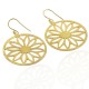 Handmade Gold Plated Drop Dangle Earring 925 Sterling Silver Earring Jewelry Wedding Gift For Her