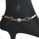 Handmade Solid 925 Sterling Silver Multi Cubic Zirconia Anklets Women Fashion Jewelry Gift For Her