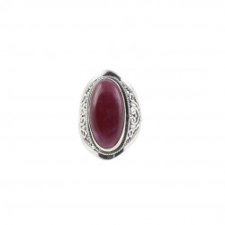 Huge Pink Dyed Ruby Gemstone Ring 925 Sterling Silver Handmade Wholesale Silver Ring Jewellery