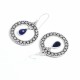 Iolite Earring Drop Dangle Earring Handmade Solid 925 Sterling Silver Earring Fine Oxidized Jewelry