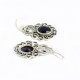 Iolite Gemstone Earrings 925 Sterling Silver Earrings Handmade 925 Stamped Silver Jewelry Gift For Her