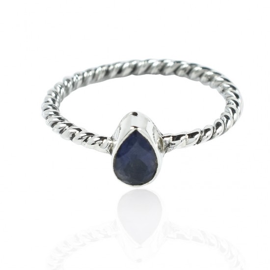 Iolite Ring Solid 925 Sterling Silver Ring Handmade Women Band Ring Jewelry Gift For Her