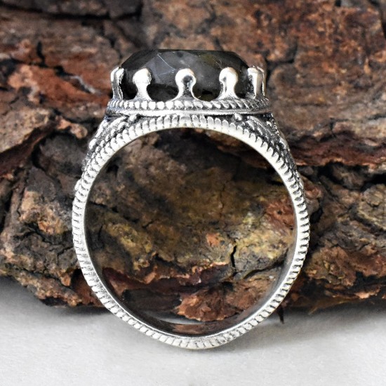 Beautiful !! Labradorite Stone 925 Sterling Silver Ring