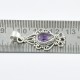Natural Amethyst Gemstone Pendants Handmade 925 Sterling Silver Oxidized Silver Pendants Jewellery