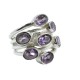 Natural Amethyst Gemstone Ring Solid 925 Sterling Silver Boho Ring Wholesale Silver Ring Jewelry Gift For Her