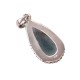 Natural Aquamarine Pendant 925 Sterling Silver Handmade Silver Pendant Jewelry Gift For Her