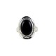 Natural Black Onyx Gemstone Ring Solid 925 Sterling Silver Handcrafted Oxidized Silver Jewellery