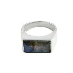 Natural Labradorite Gemstone Ring Solid 925 Sterling Silver Ring Handmade Sterling Silver Jewellery
