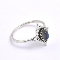 Natural Labradorite Ring 925 Sterling Silver Boho Ring Birthstone Ring Women Handcrafted Ring Jewelry