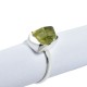 Natural Lemon Quartz Rough Gemstone Ring 925 Sterling Silver Birthstone Ring Manufacture Silver Jewelry
