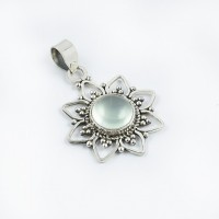 Natural Moonstone Pendants 925 Sterling Solid Silver Oxidized Silver Pendants Birthstone Jewelry