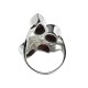 Natural Red Garnet Ring Solid 925 Sterling Silver Boho Ring Handmade Silver Jewellery