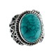 Natural Turquoise Gemstone Ring Handmade Solid 925 Sterling Silver Ring Boho Jewelry Gift For Her