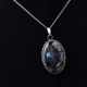 Opal Pendant Oval Shape Handmade 925 Sterling Silver Pendant Boho Pendant Birthstone Pendant Jewelry