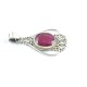 Pink Ruby Gemstone Pendants 925 Sterling Silver Handmade Silver Jewelry Bohemian Pendants Oxidized Jewelry