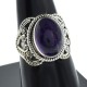 Purple Amethyst Gemstone Boho Ring Solid 925 Sterling Silver Wedding Ring Handmade Jewelry