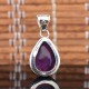 Purple Amethyst Gemstone Pendants Handmade 925 Sterling silver Pear Shape Pendants Wholesale Silver Jewellery