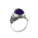 Purple Amethyst Ring Boho Ring Solid 925 Sterling Silver Ring Handmade 925 Stamped Ring Jewelry