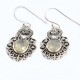 Rainbow Moonstone Earrings 925 Sterling Silver Drop Dangle Earring Oxidized Silver Jewelry Gift For Her